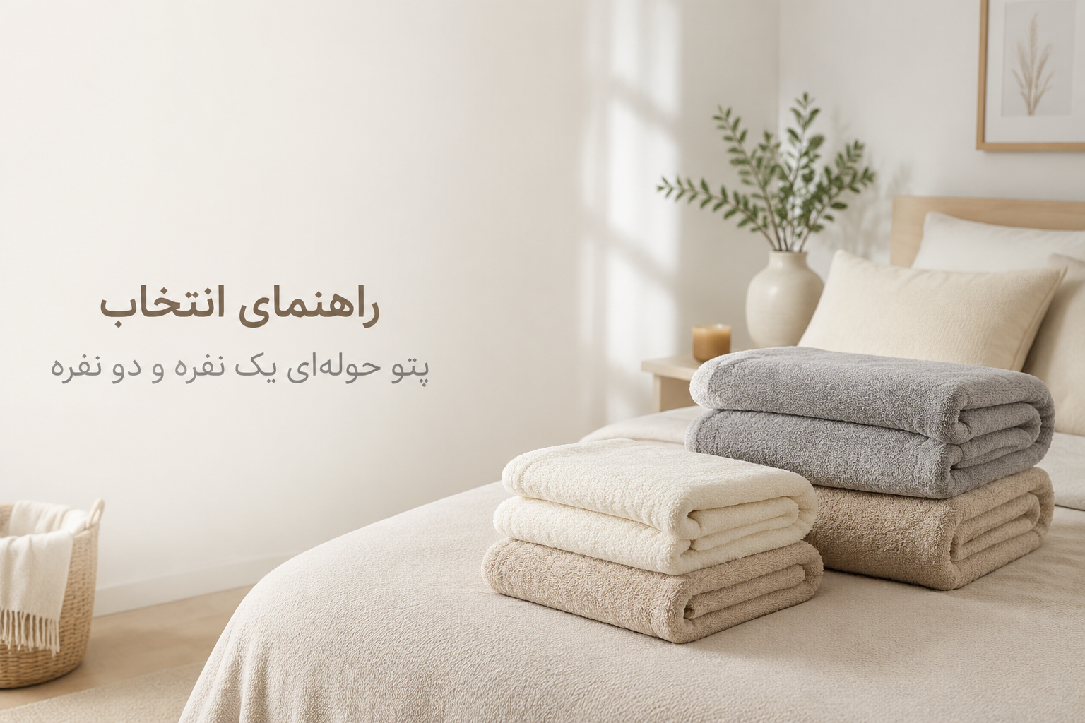 راهنمای انتخاب پتو حوله‌ای یک نفره و دو نفره