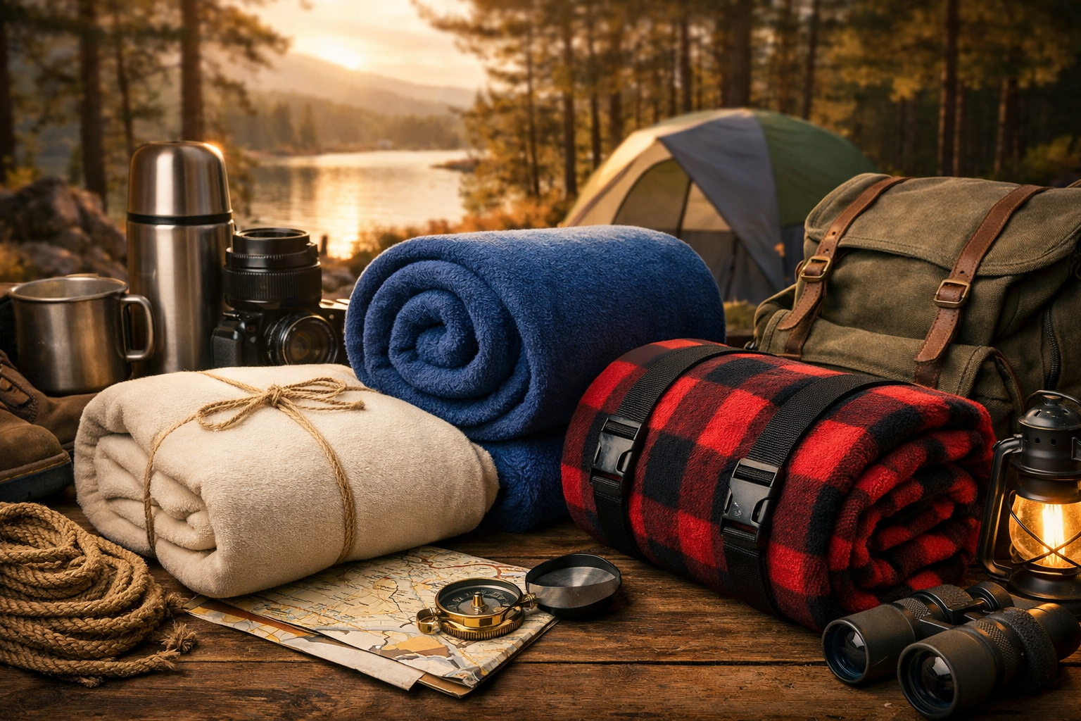 بهترین پتو مسافرتی | سبک، کم‌جا و مناسب سفر