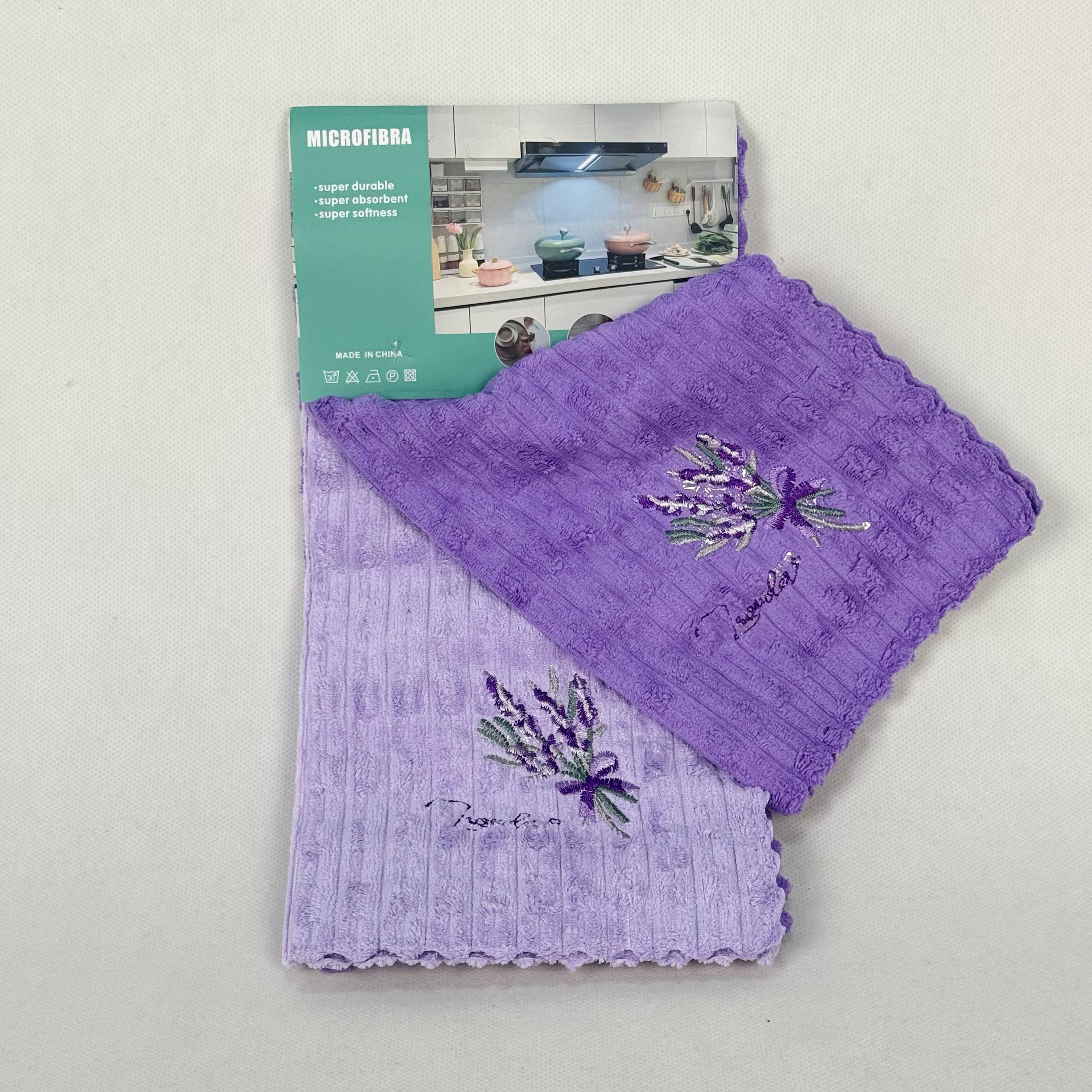 حوله نظافت مدل گل بنفش(پک ۵تایی)