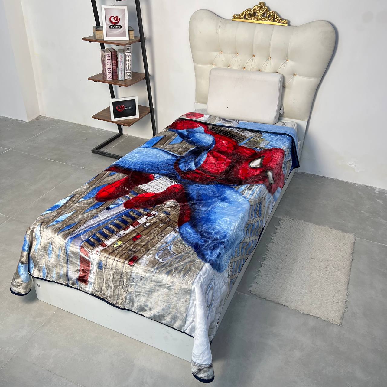 پتو ابریشمی ضخیم 1نفره نوجوان برند inlove کد11(spider man)