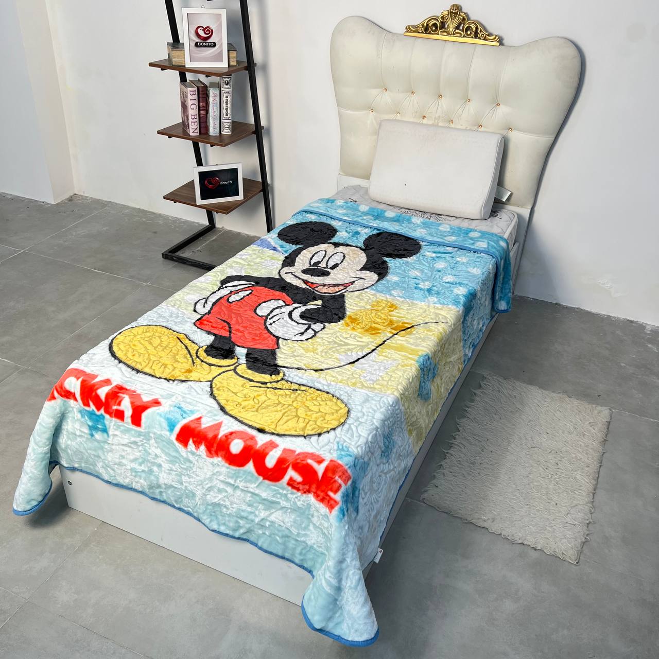 پتو ابریشمی ضخیم 1نفره نوجوان برند inlove کد13(Mickey mouse)