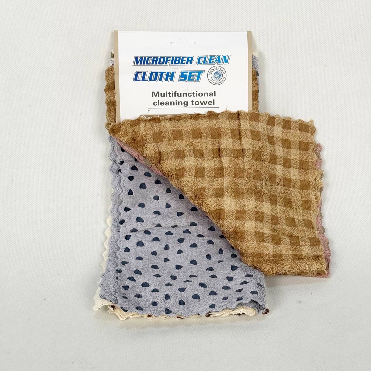 حوله نظافت مدل قلب ومربع(پک ۵تایی)