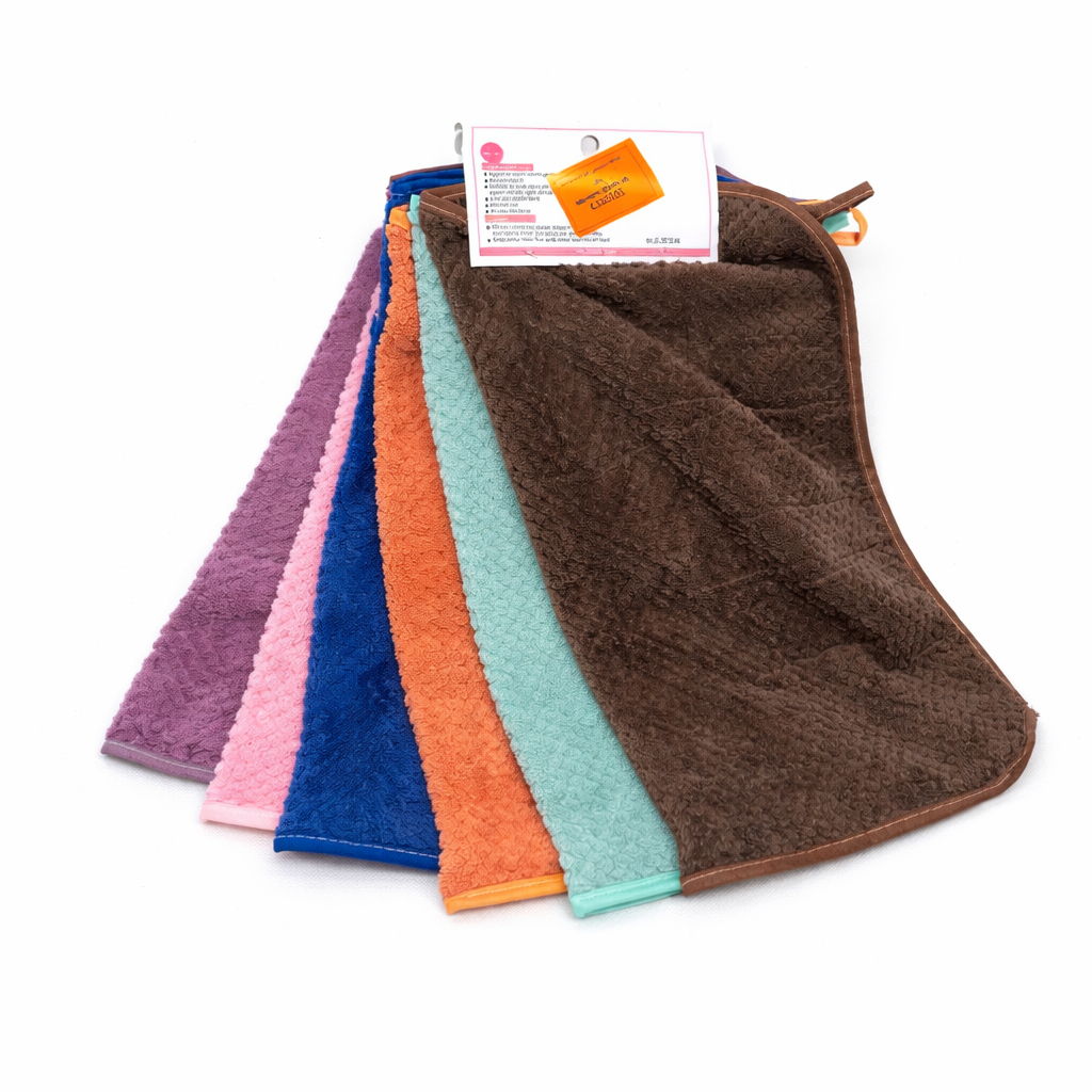 حوله نظافت ۴۰×۴۰مدل زنبوری بسته ۶عددی