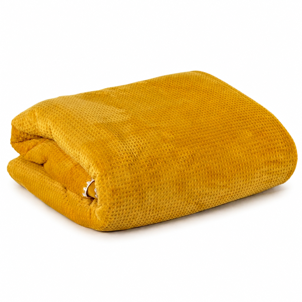 پتو چهارفصل ۱نفره برند bonito طرح وافل