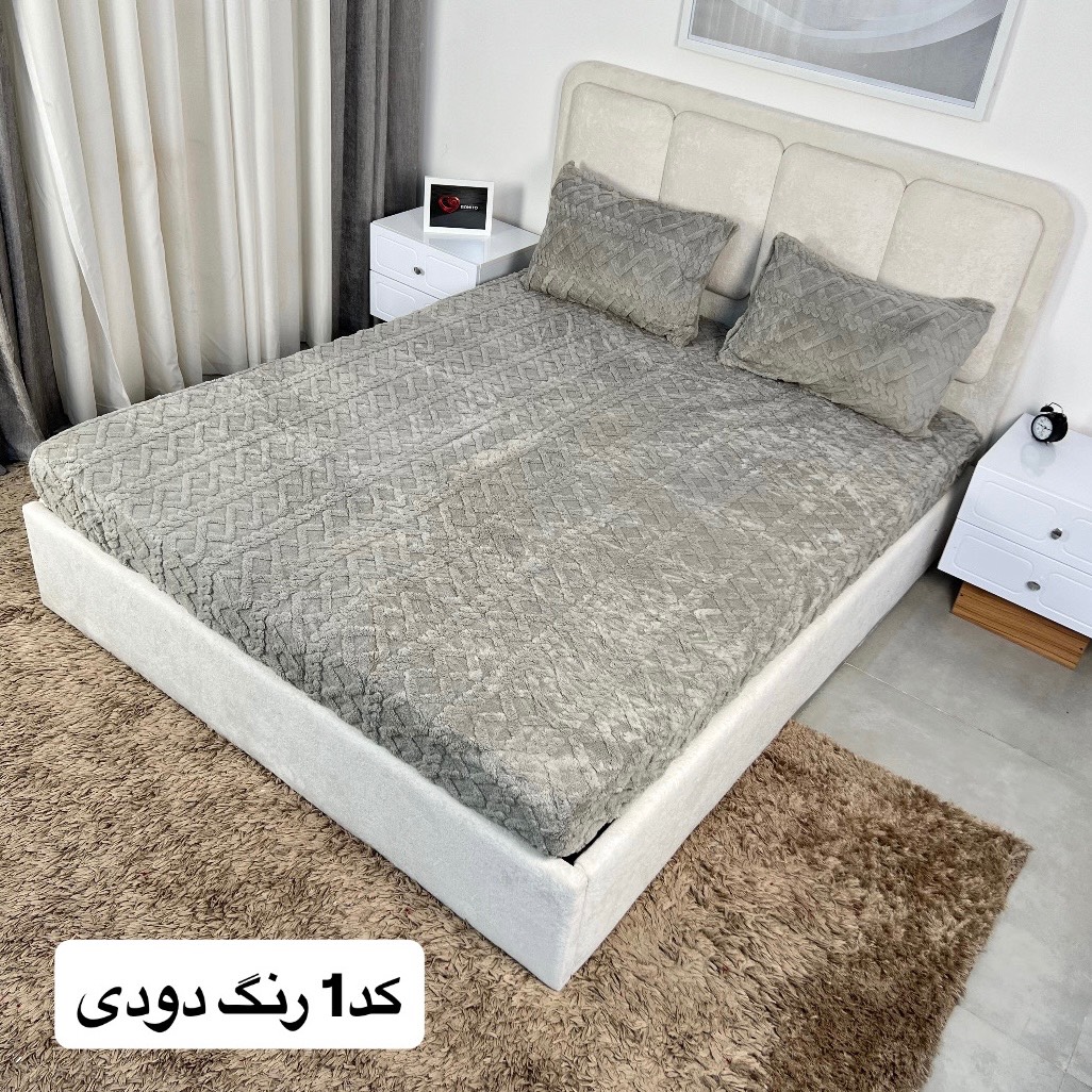 کاور کش دار مدل گیسبافت سایز ۲ نفره بلک ایگل