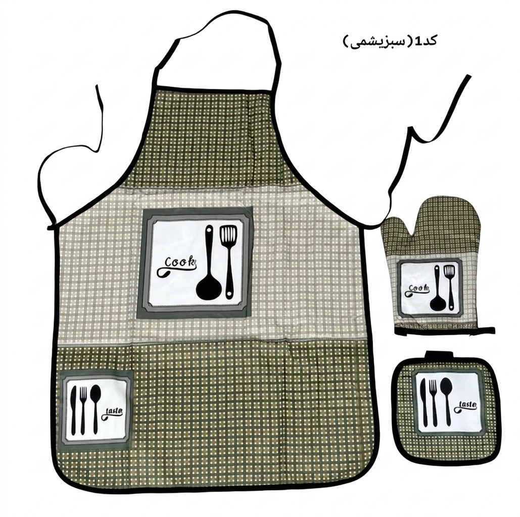 ست ۳تیکه آشپزخانه(پیشبند/دستکش/دستگیره)