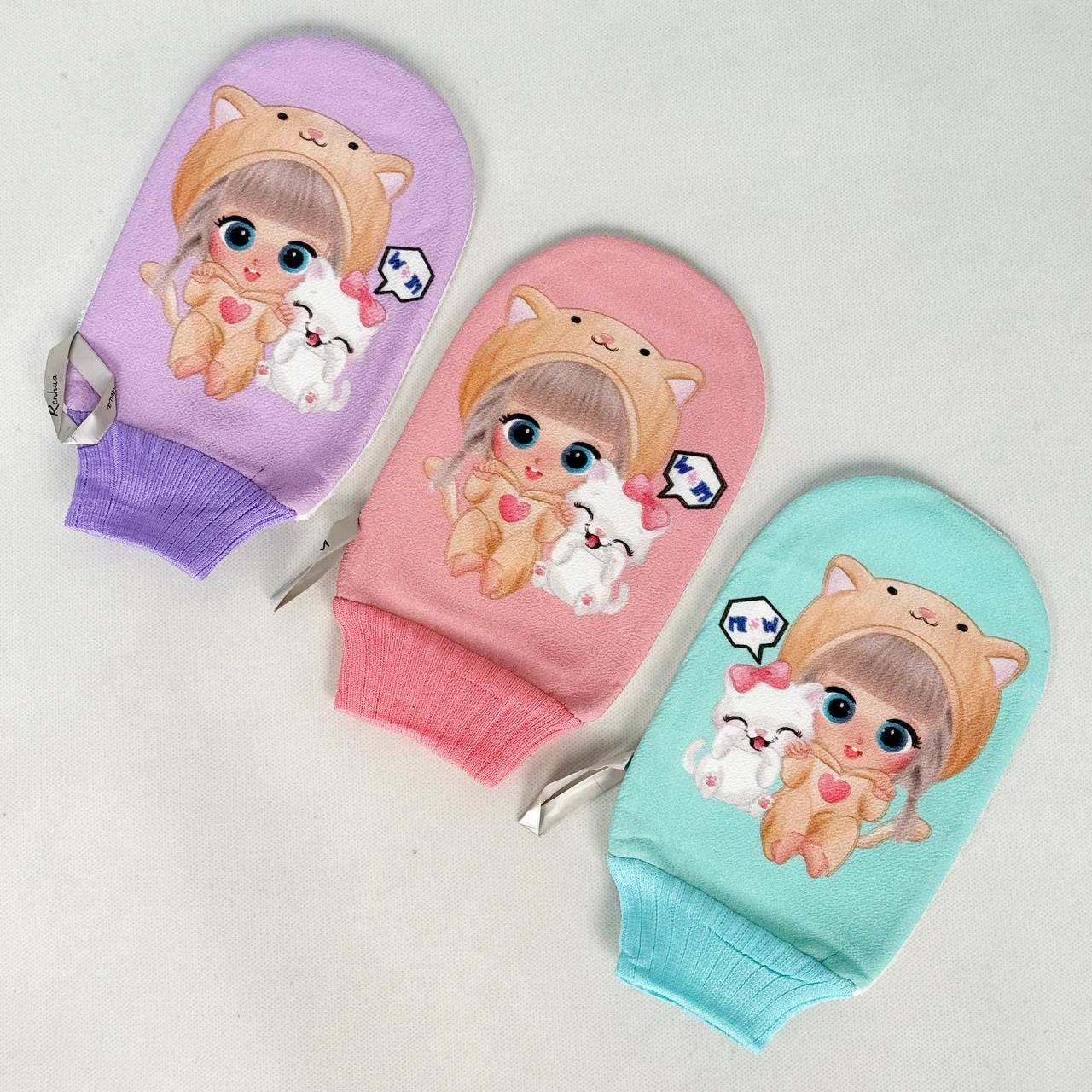 لیف حمام طرح دخترک خندون