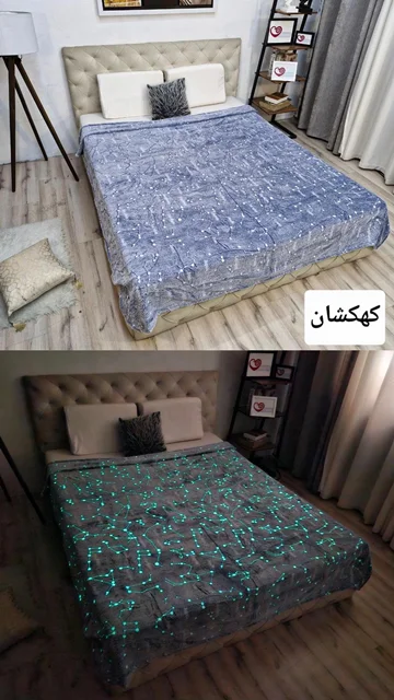 پتوحوله ای شبنما ۲نفره برندBlack Eagle کد6(کهکشان)