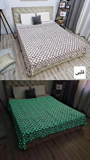 پتوحوله ای شبنما ۲نفره برندBlack Eagle کد4(قلبی)